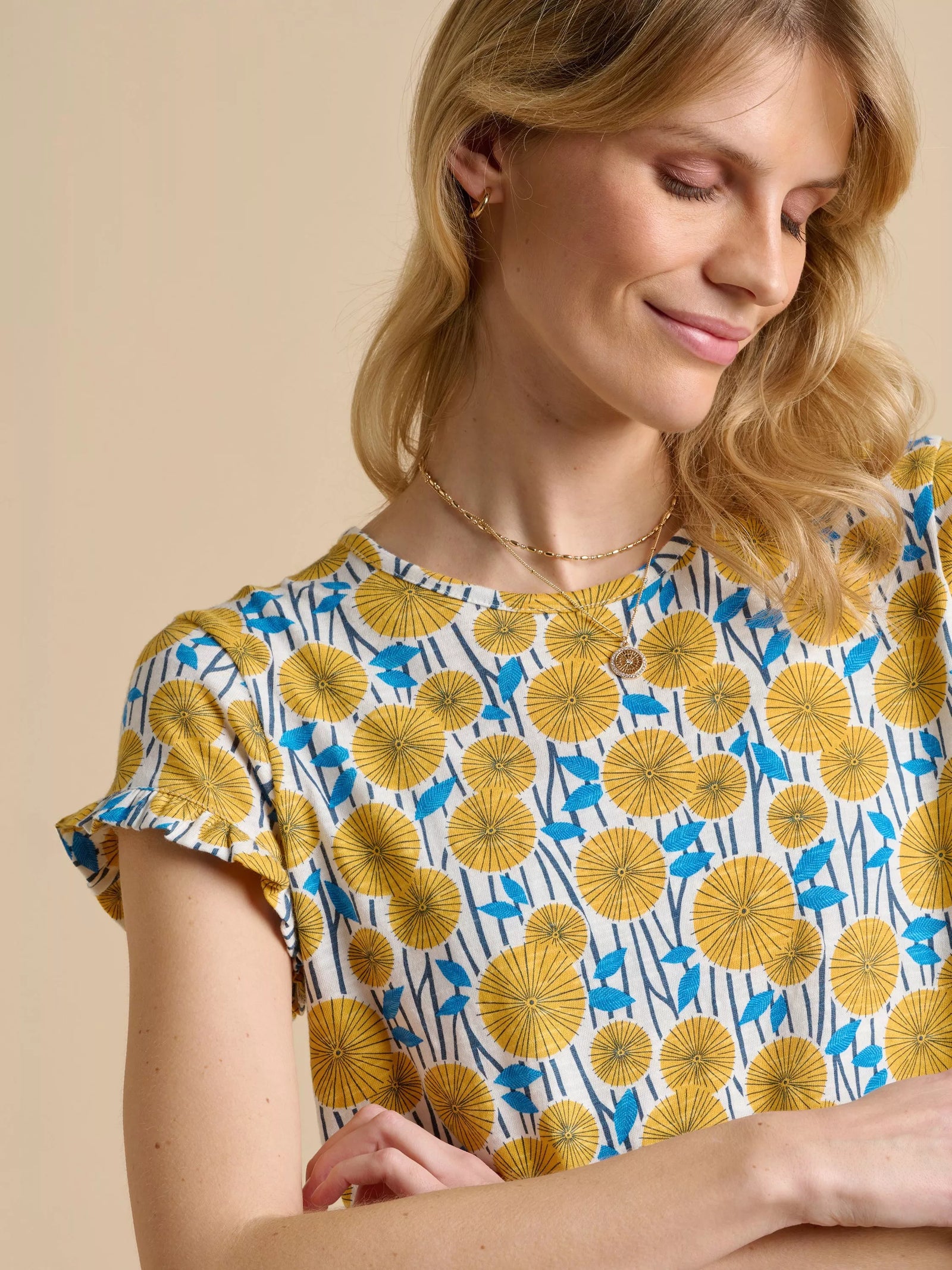 Brakeburn Parasol Yellow T Shirt