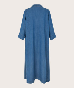 Masai Nikeeta Washed Denim 3/4 Sleeve Dress