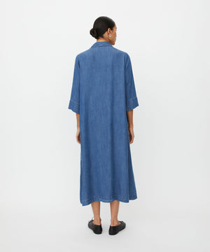 Masai Nikeeta Washed Denim 3/4 Sleeve Dress