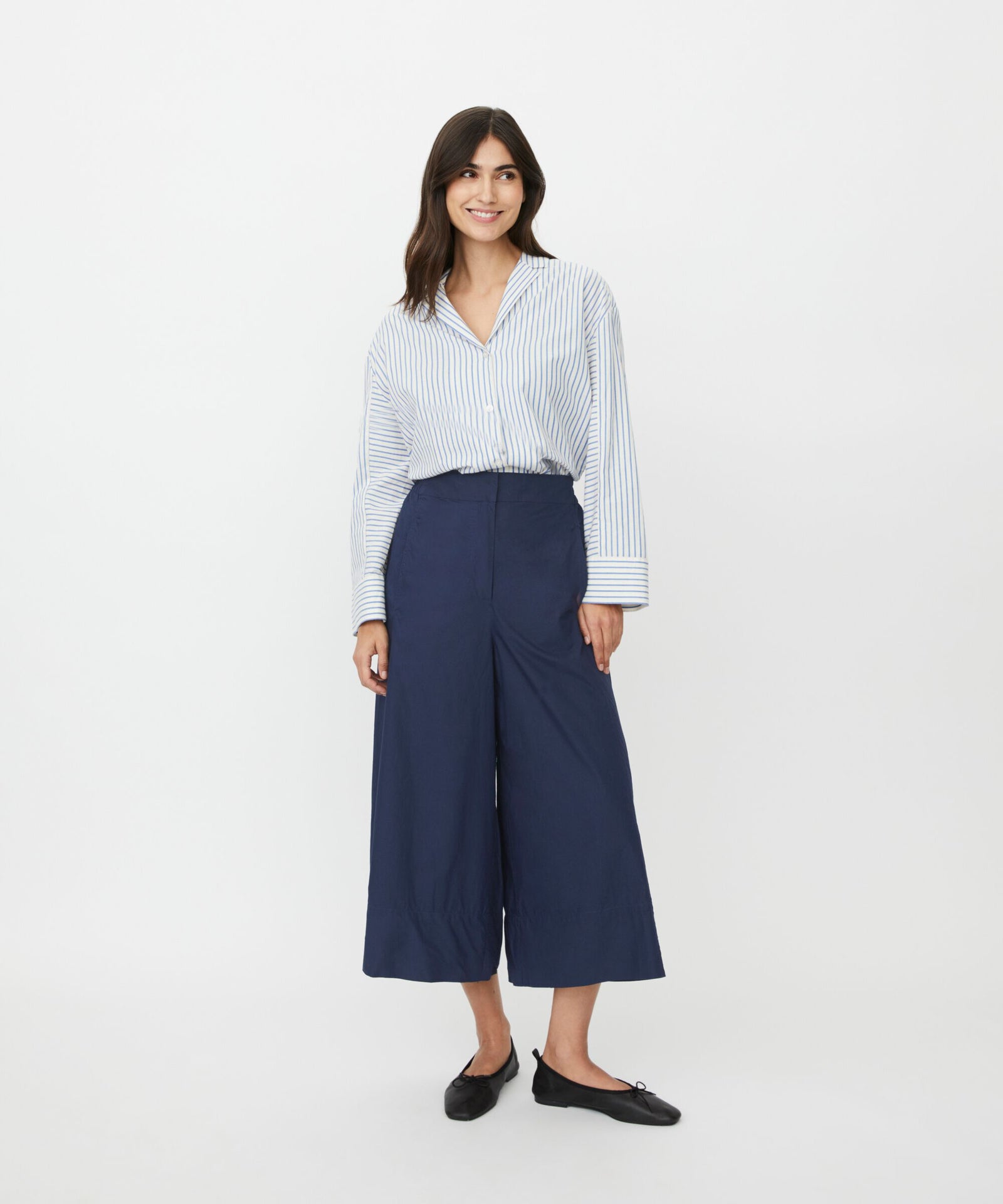 Masai Portia Navy Blazer Wide Leg Trousers