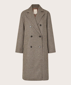 Masai Tullya Sh. Chocolate Long sleeve Wool Coat
