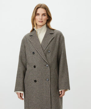 Masai Tullya Sh. Chocolate Long sleeve Wool Coat