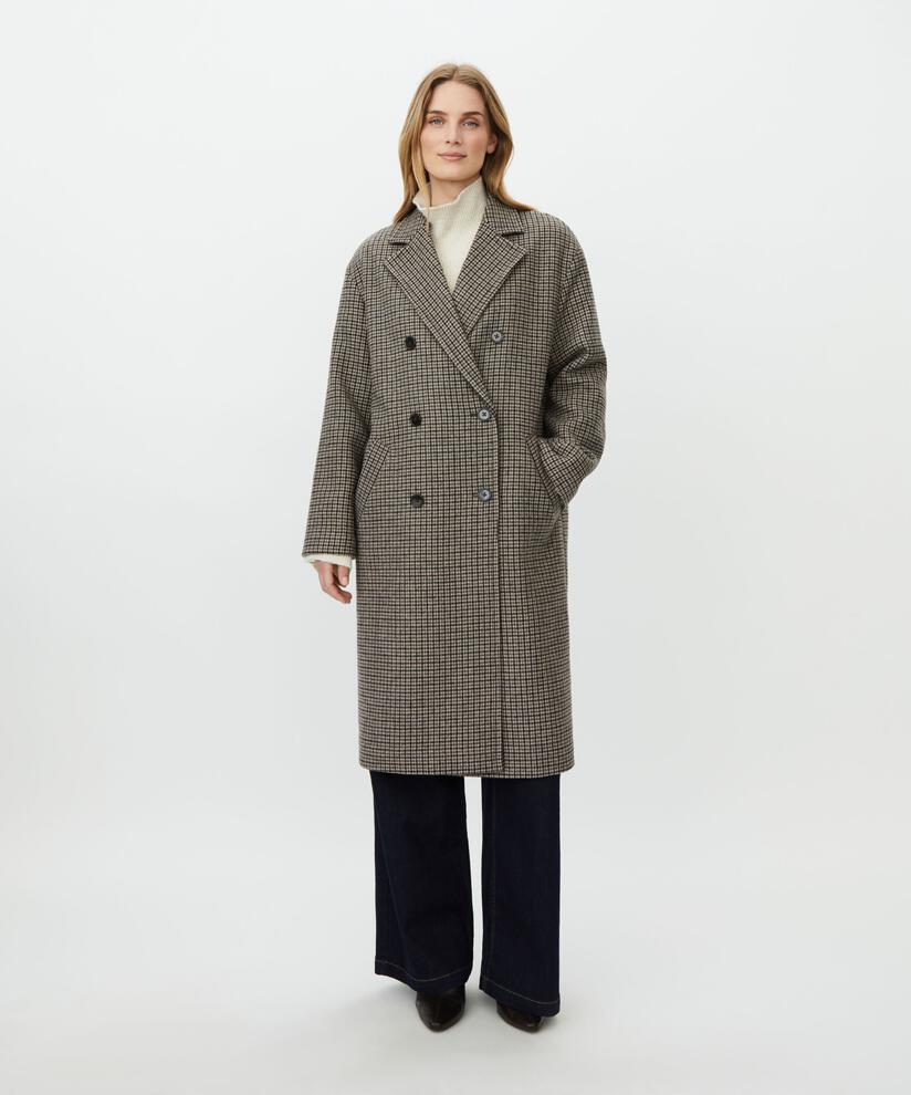 Masai Tullya Sh. Chocolate Long sleeve Wool Coat