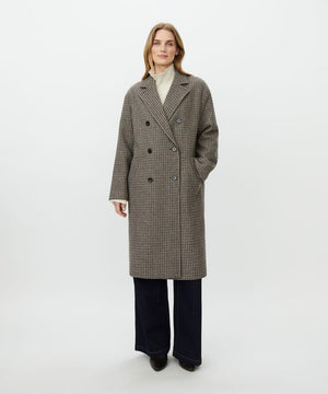 Masai Tullya Sh. Chocolate Long sleeve Wool Coat