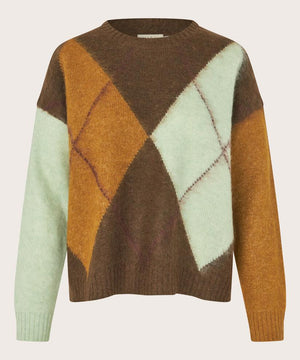 Masai Finley Slate Black Long Sleeve Wool Top