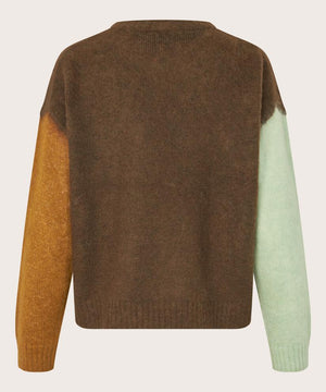 Masai Finley Slate Black Long Sleeve Wool Top