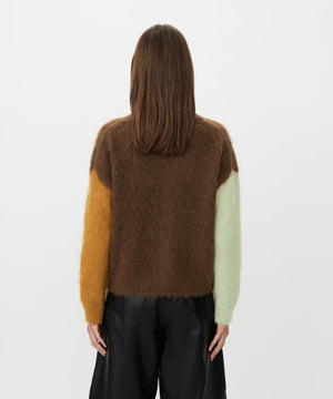 Masai Finley Slate Black Long Sleeve Wool Top