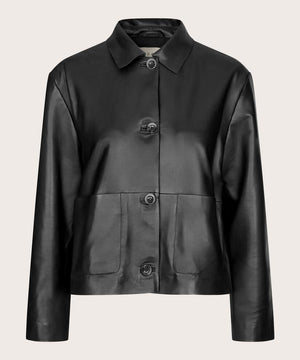 Masai Jolissa Black Leather Jacket