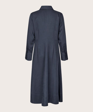 Masai Nysandra Dress Blue Long Sleeve Shirt Dress