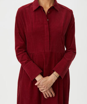 Masai Nayo Tibetan Red Long Sleeve Shirt Dress