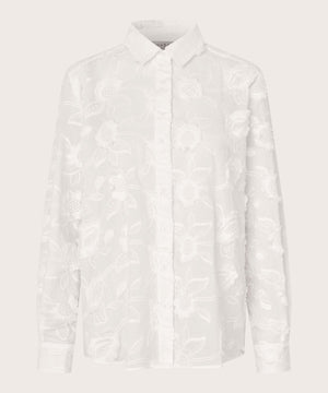 Masai Malmma White Embroidered Shirt