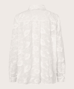 Masai Malmma White Embroidered Shirt