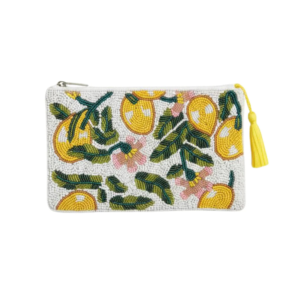 Elie Beaumont Provence Small Beaded Clutch Bag
