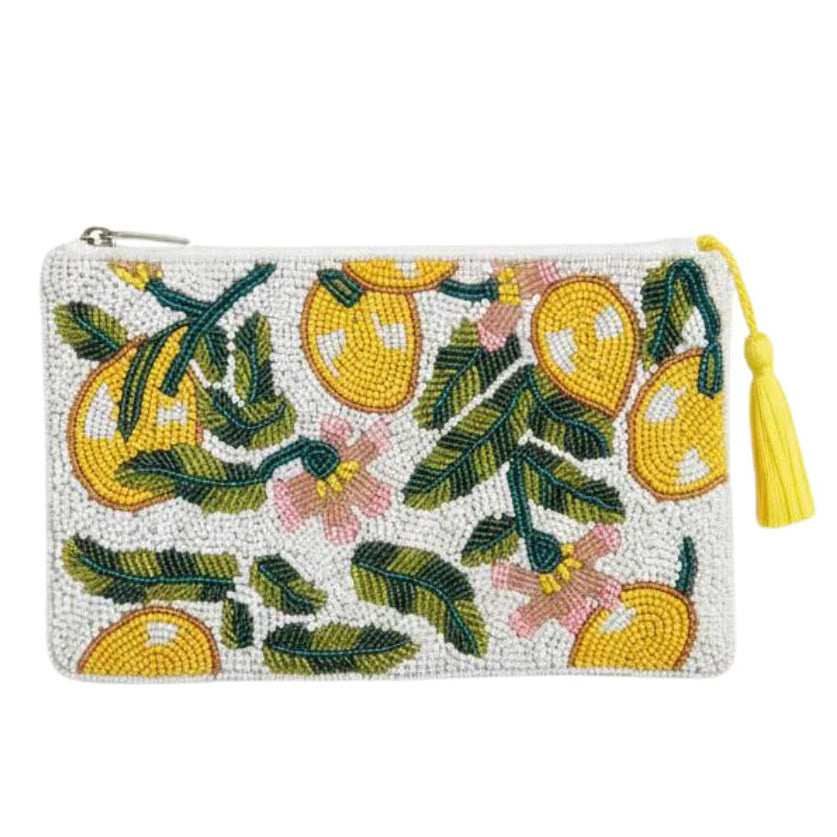 Elie Beaumont Provence Large Beaded Clutch Bag