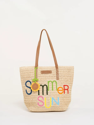 Brakeburn Summer Sun Raffia Beach Bag