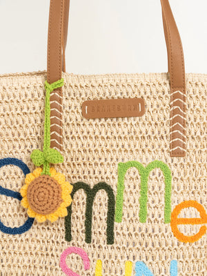 Brakeburn Summer Sun Raffia Beach Bag