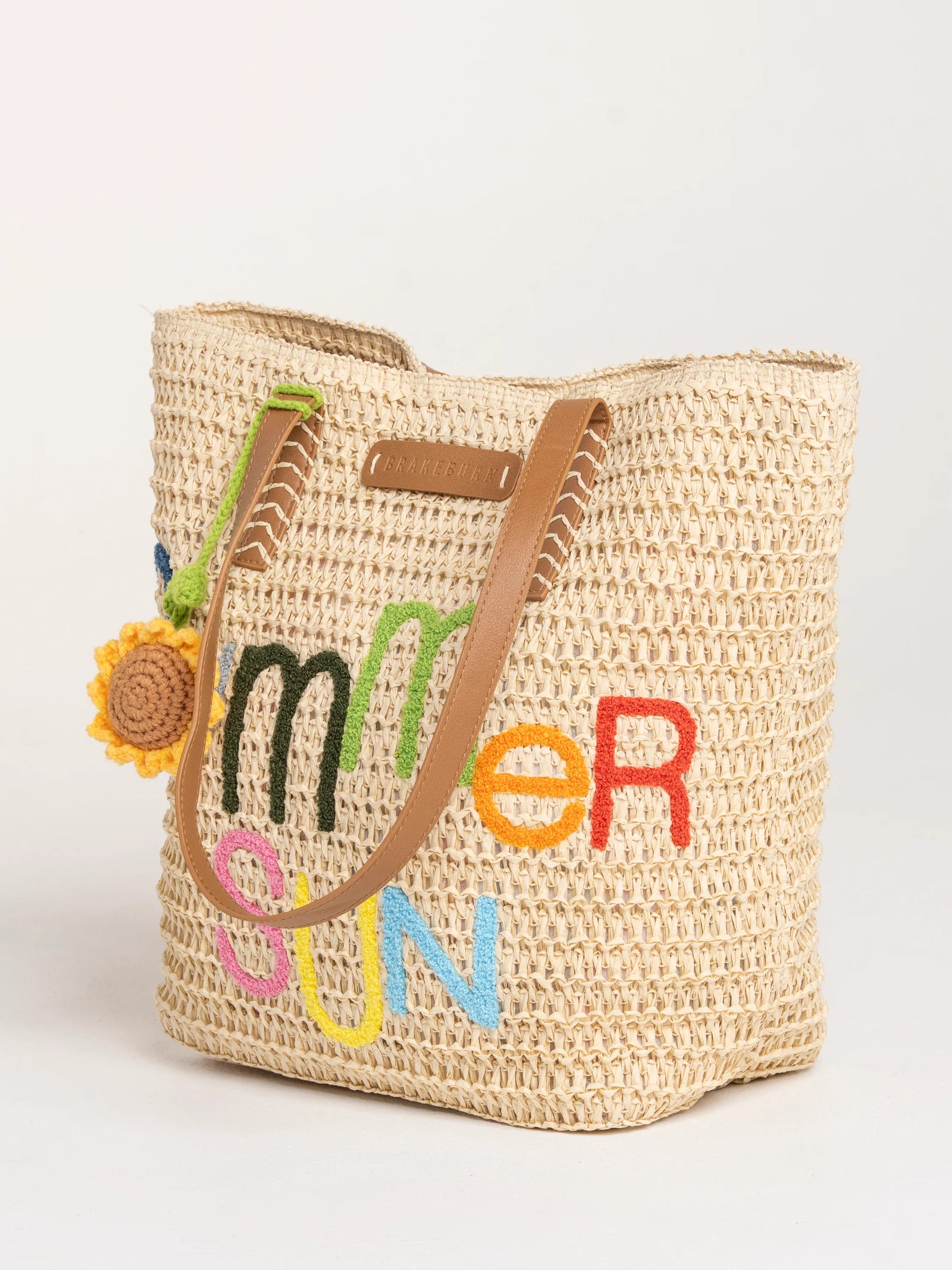 Brakeburn Summer Sun Raffia Beach Bag