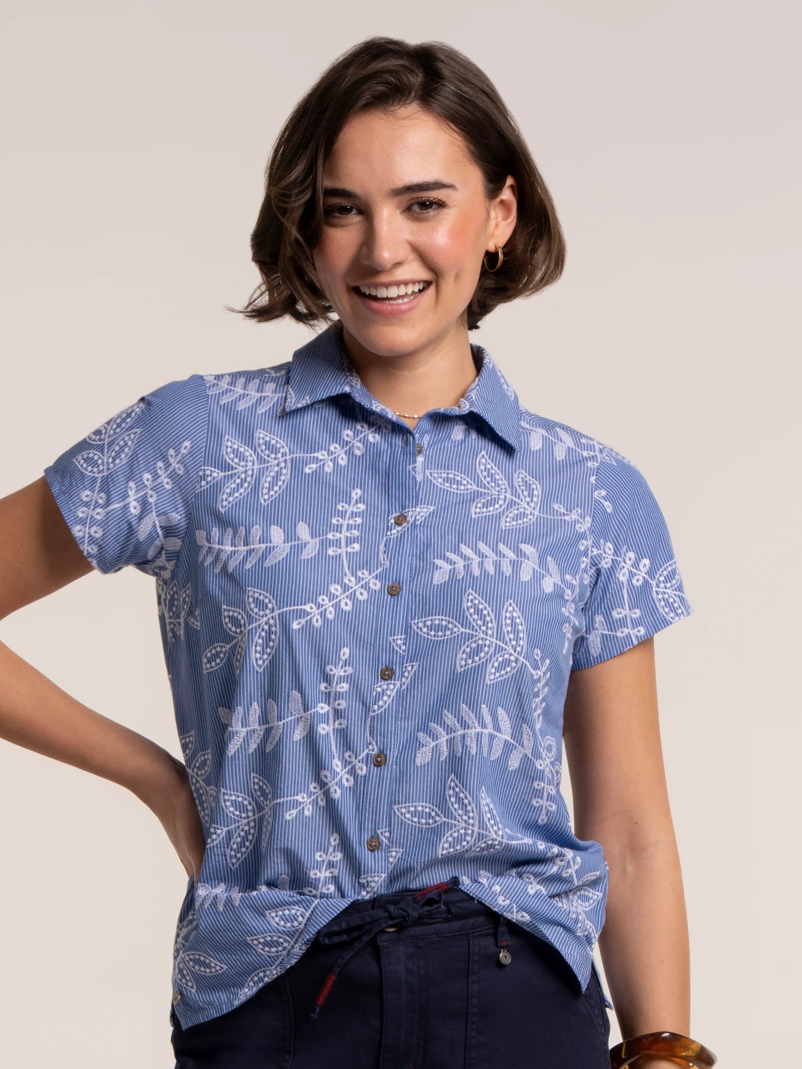 Brakeburn Kesha Embroidered Blouse