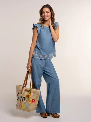 Brakeburn Ipanema Denim Blouse