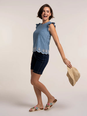 Brakeburn Ipanema Denim Blouse