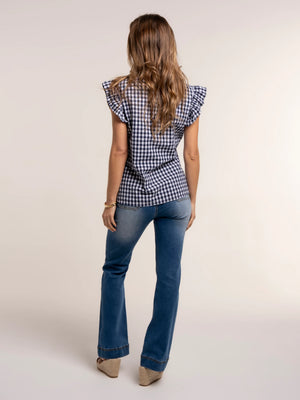 Brakeburn Bia Gingham Sleeveless Blouse