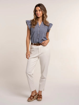 Brakeburn Bia Gingham Sleeveless Blouse