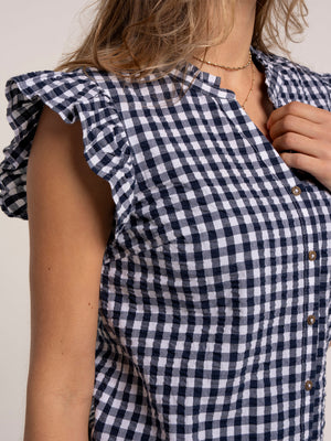 Brakeburn Bia Gingham Sleeveless Blouse