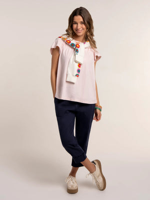 Brakeburn Pink Beau Jersey Blouse