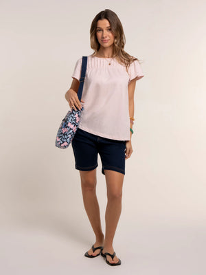 Brakeburn Pink Beau Jersey Blouse