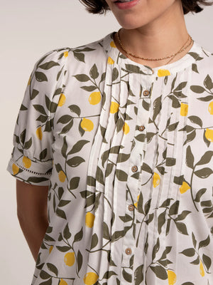 Brakeburn Palermo Lemon Printed Blouse