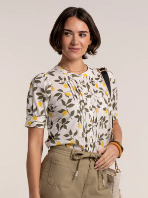 Brakeburn Palermo Lemon Printed Blouse