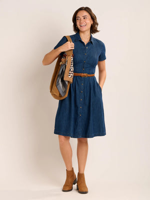 Brakeburn Antonia Knee Length Denim Dress