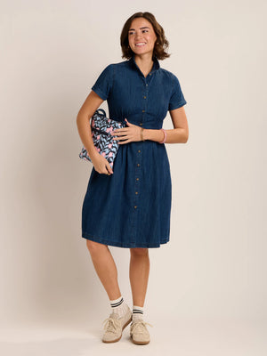 Brakeburn Antonia Knee Length Denim Dress