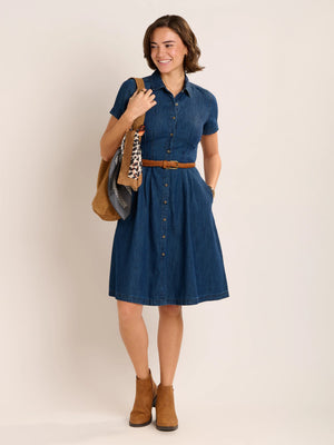 Brakeburn Antonia Knee Length Denim Dress