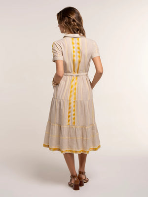 Brakeburn Palmira Jacquard Midi Dress