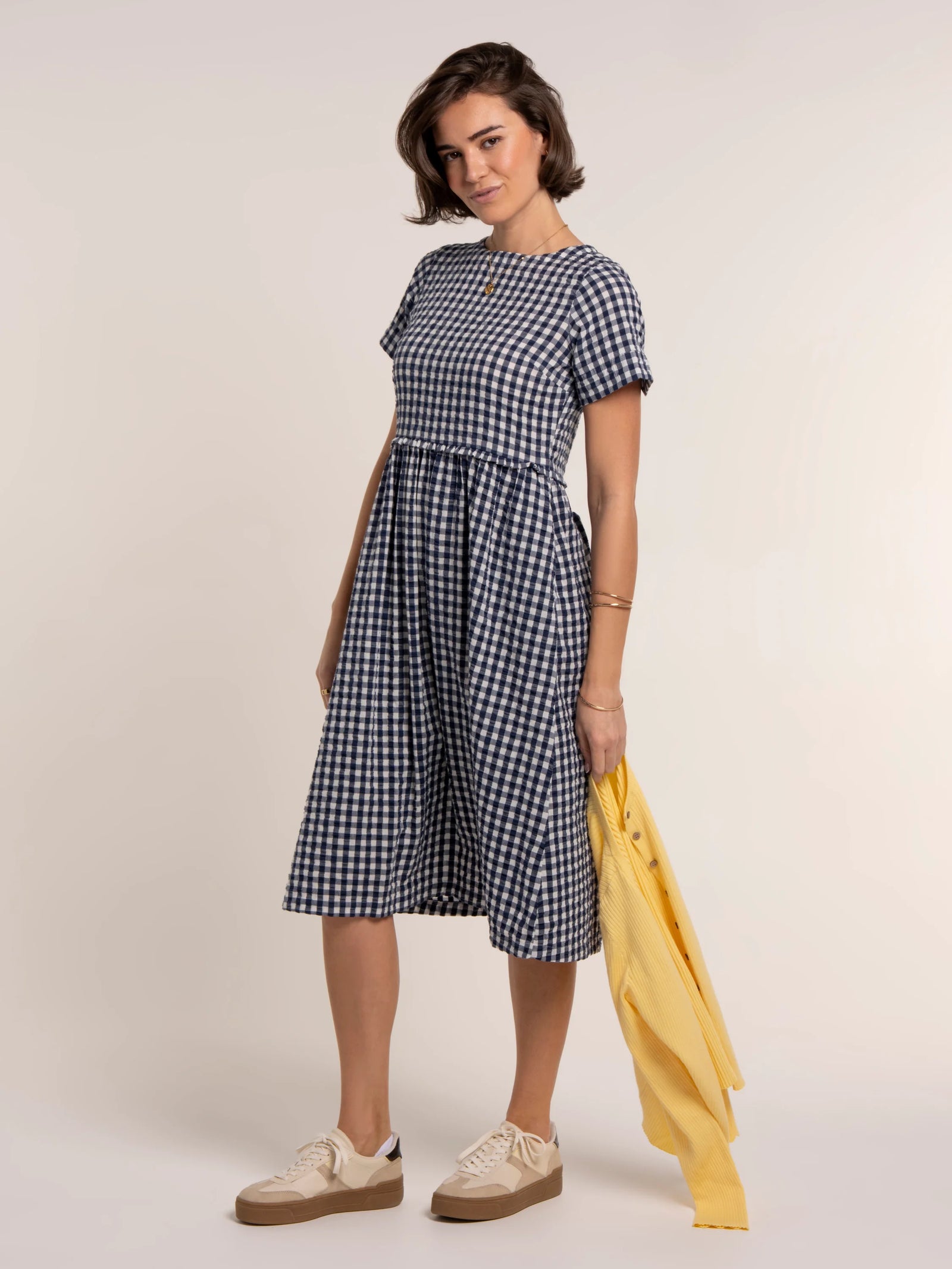 Brakeburn Perla Gingham Midi Dress