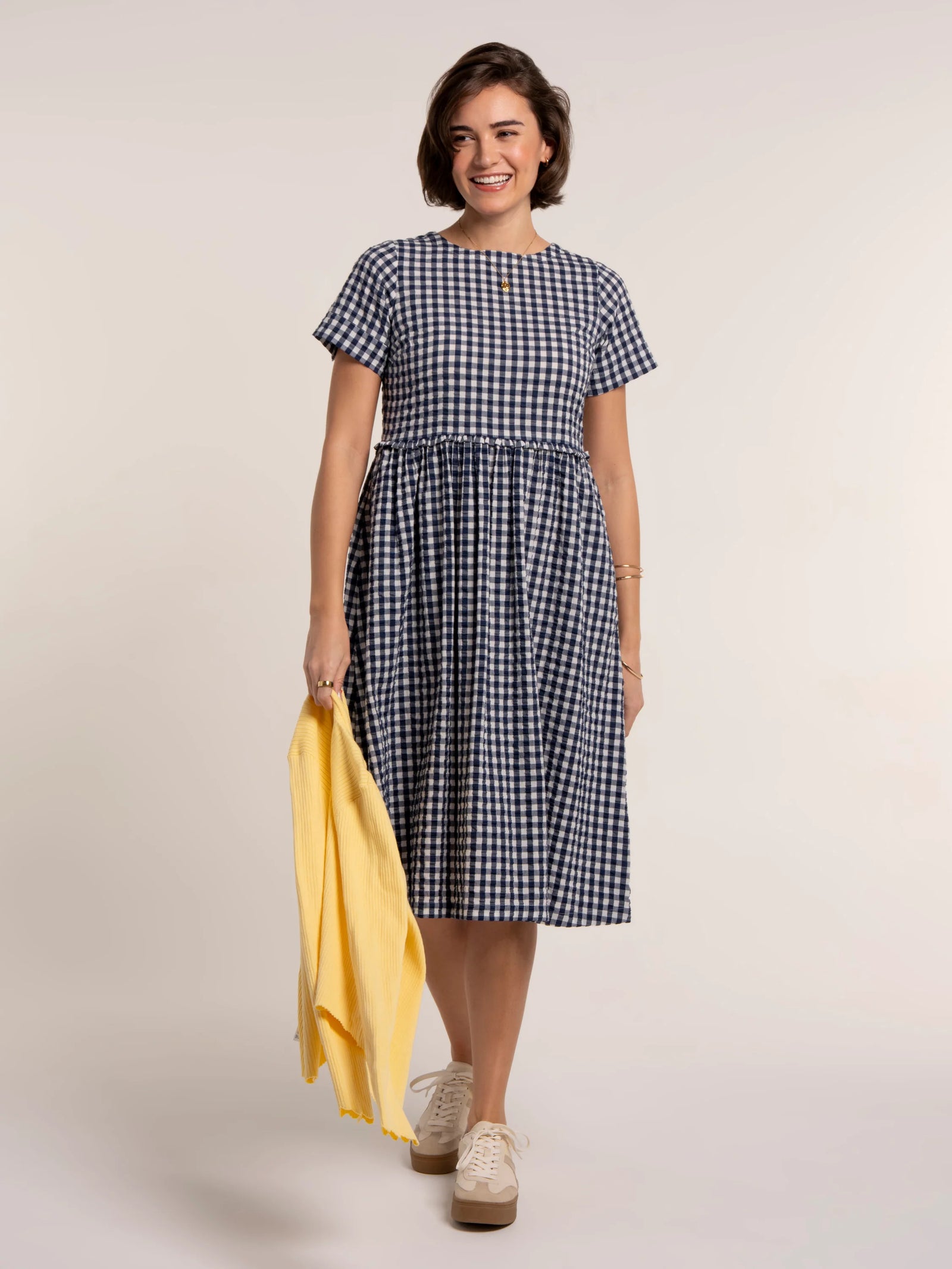 Brakeburn Perla Gingham Midi Dress