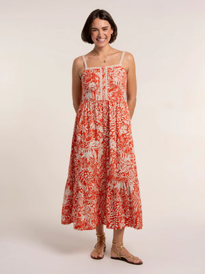 Brakeburn Catarina Floral Printed Maxi Dress