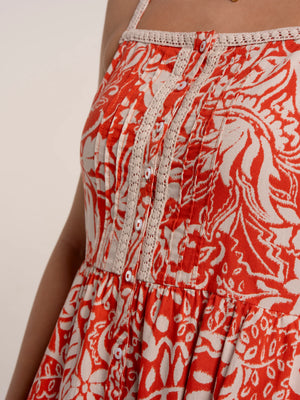 Brakeburn Catarina Floral Printed Maxi Dress