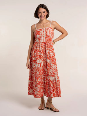 Brakeburn Catarina Floral Printed Maxi Dress