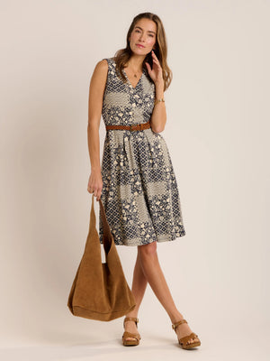 Brakeburn Iro Jersey Knee Length Dress