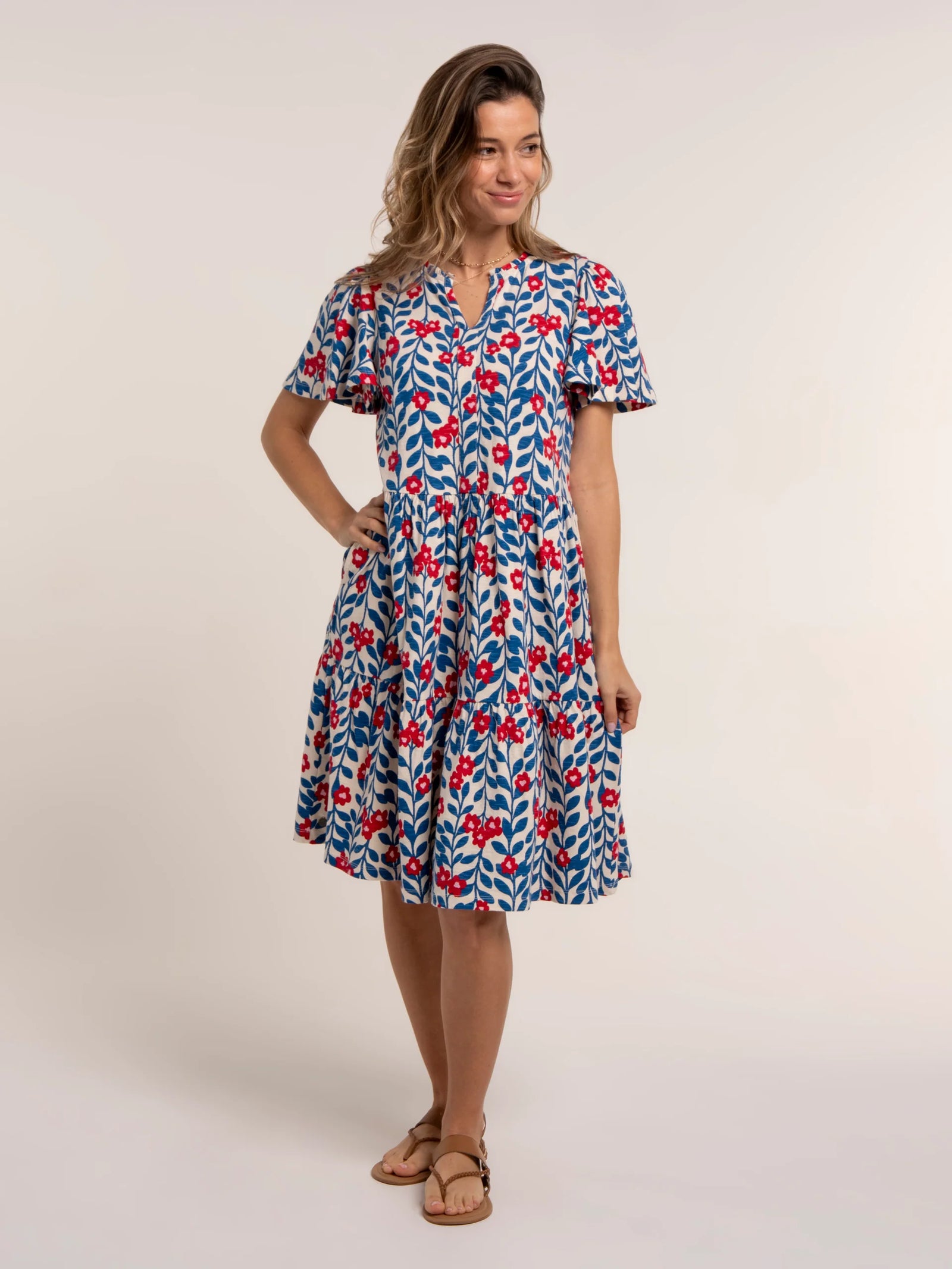 Brakeburn Calliope Jersey Knee Length Dress