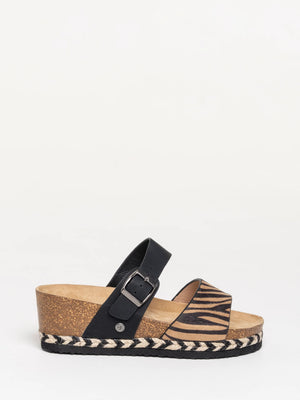 Brakeburn Holton Zebra Wedge Sandal