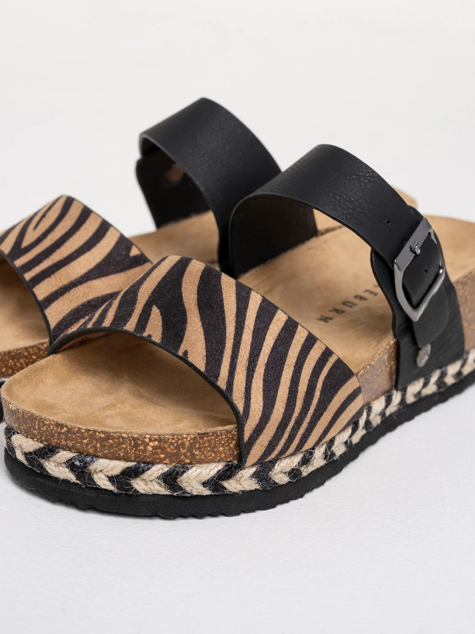 Brakeburn Holton Zebra Wedge Sandal