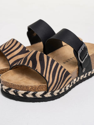 Brakeburn Holton Zebra Wedge Sandal
