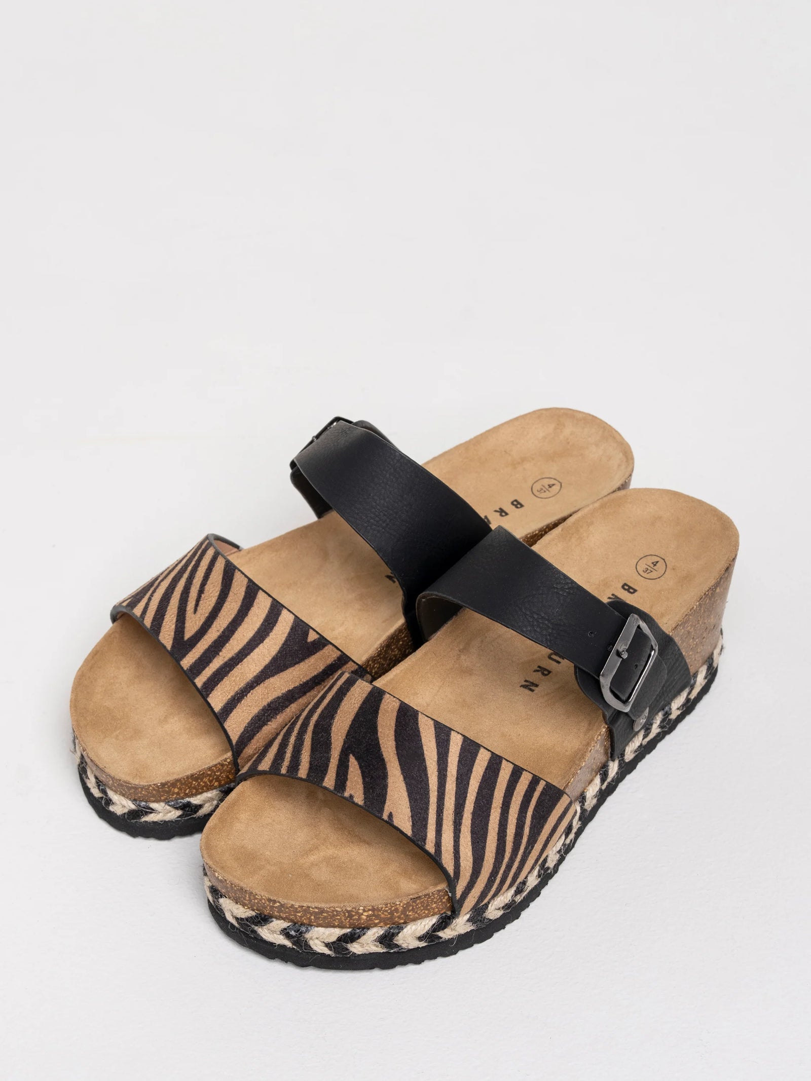 Brakeburn Holton Zebra Wedge Sandal