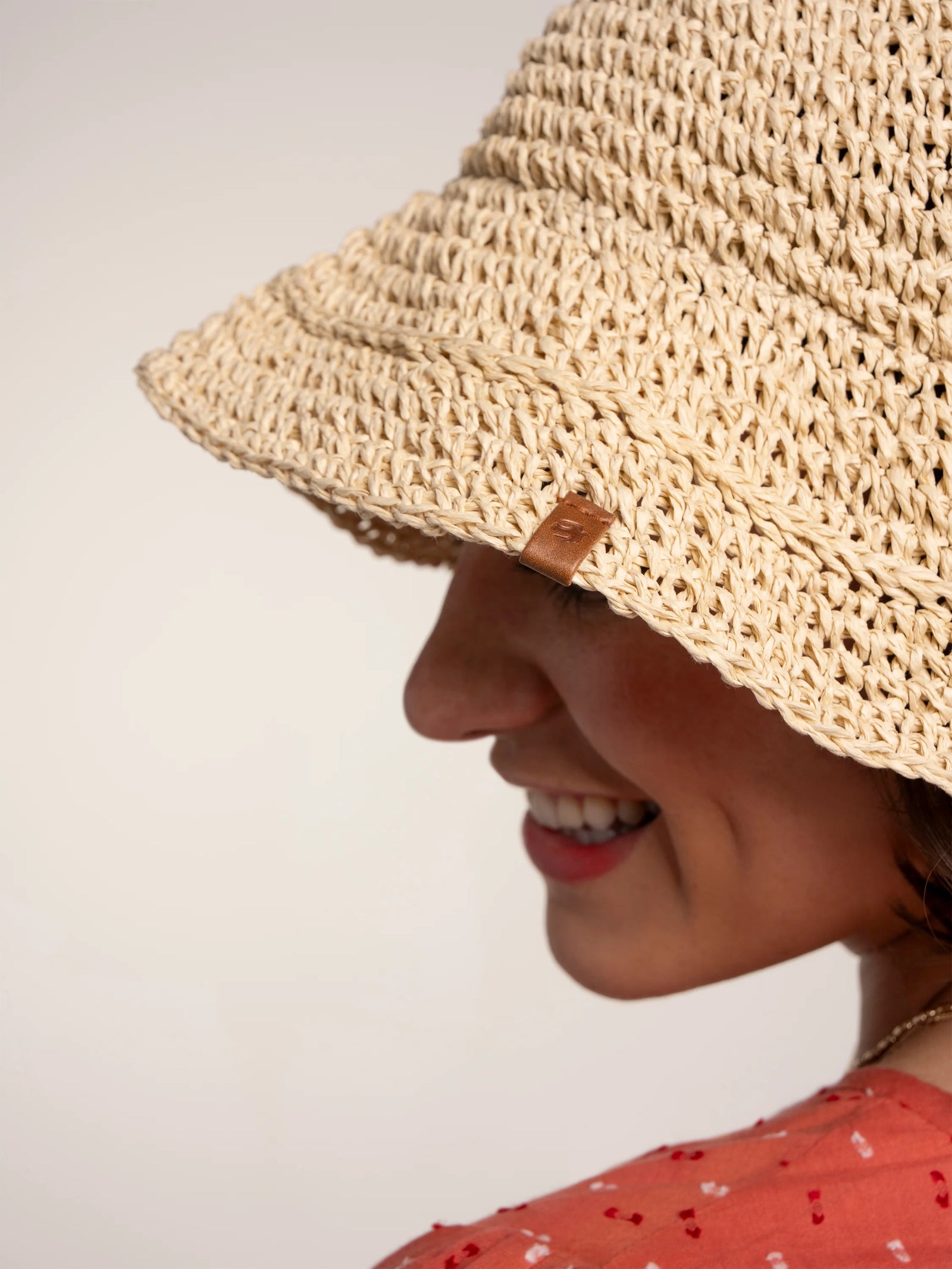 Brakeburn Delph Paper Straw Bucket Hat