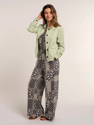 Brakeburn Amalia Green Denim Jacket