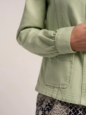 Brakeburn Amalia Green Denim Jacket