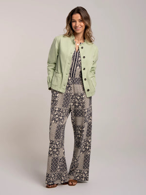 Brakeburn Amalia Green Denim Jacket